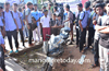Mangaluru: Teacher knocked down by a speeding bike near Bunts Hostel